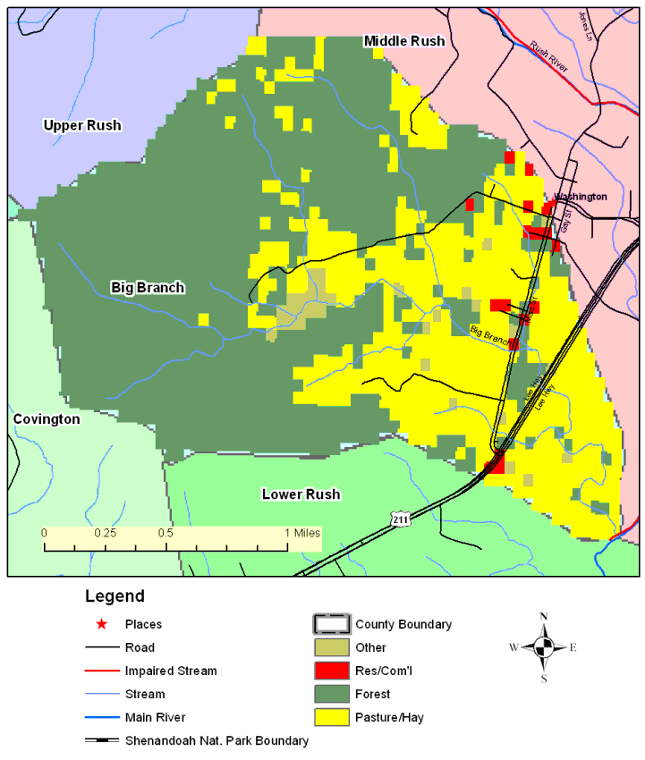 Land Cover Map, Big Branch